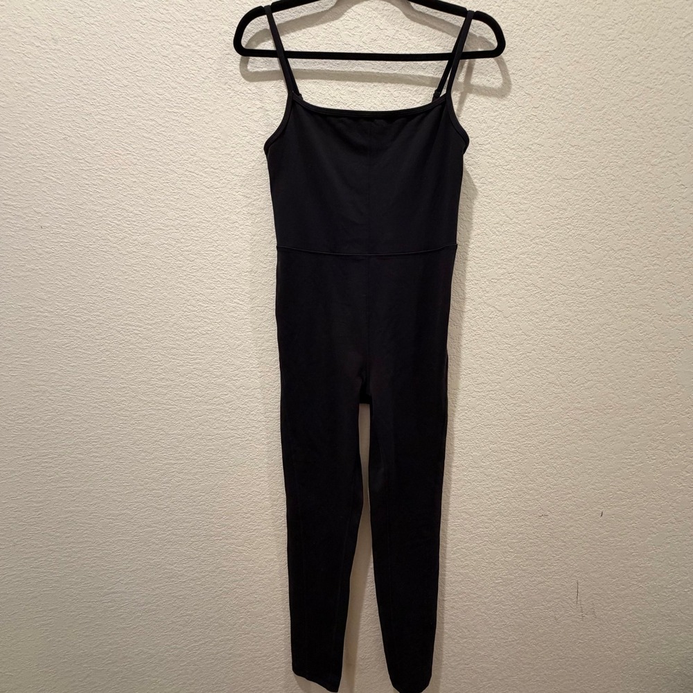 Wilfred Free Aritzia Black Spaghetti Strap Jumpsuit Bodysuit Medium